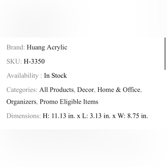 New Huang Acrylic Magazine File Storage Rack - Picture 2 of 3